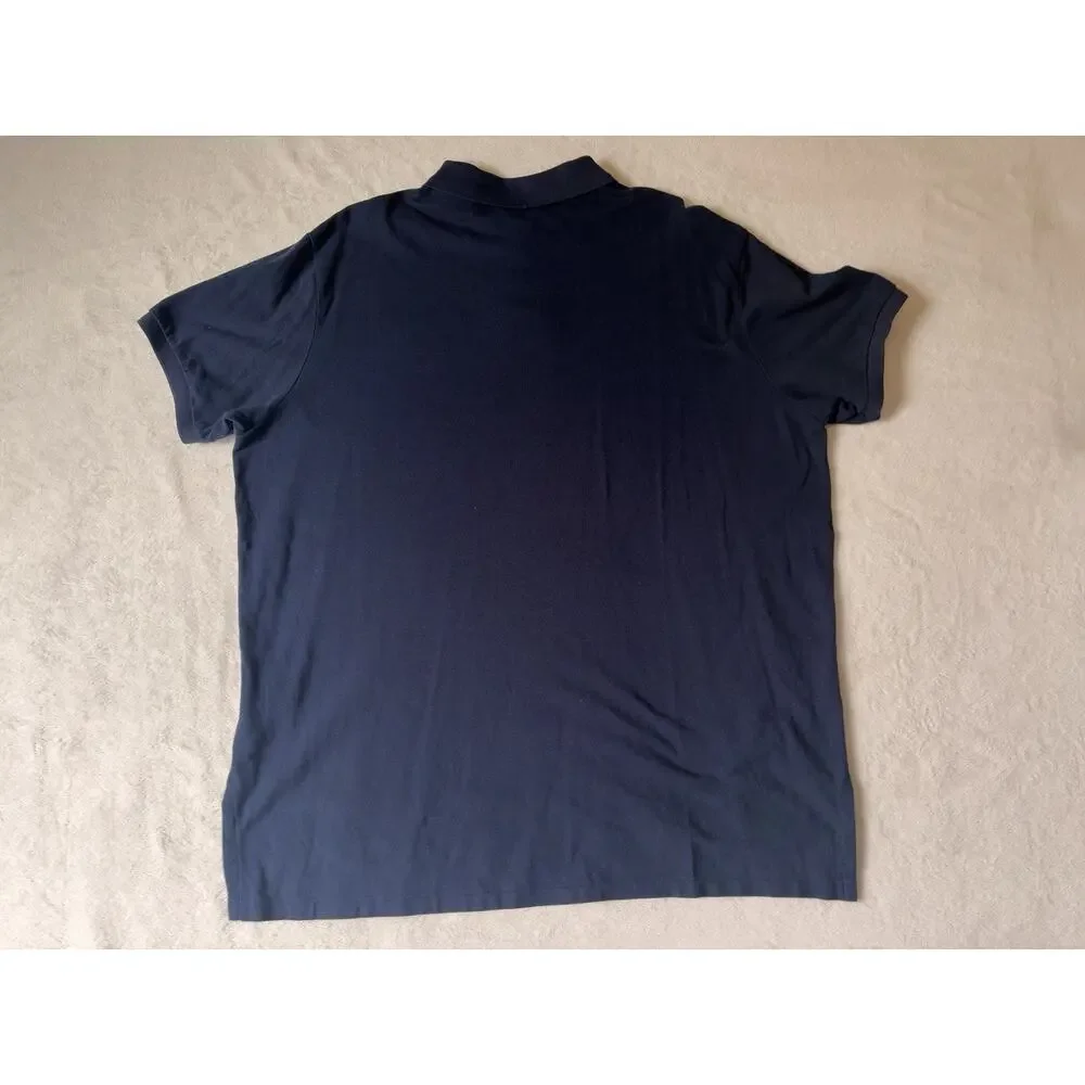 Polo Ralph Lauren Size XXL Custom Fit Blue Polo Shirt Crest